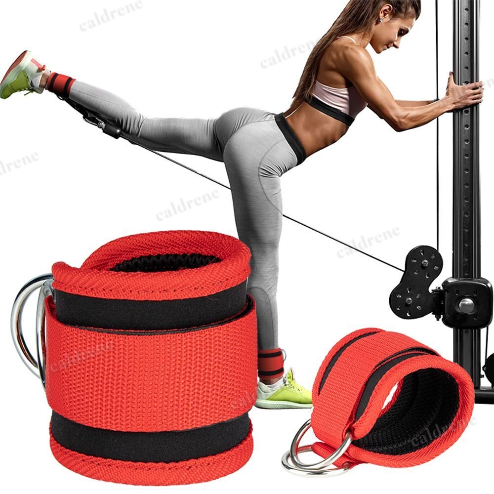 Adjustable Wrist Ankle Cuffs D Ring Pulley Lifting Straps Gym Cable Attachments – view 5
