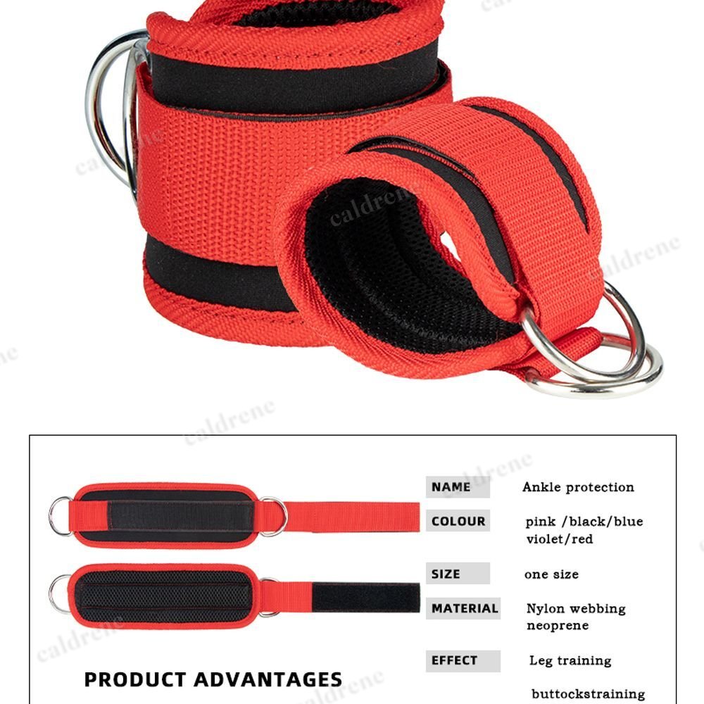 Adjustable Wrist Ankle Cuffs D Ring Pulley Lifting Straps Gym Cable Attachments – view 8