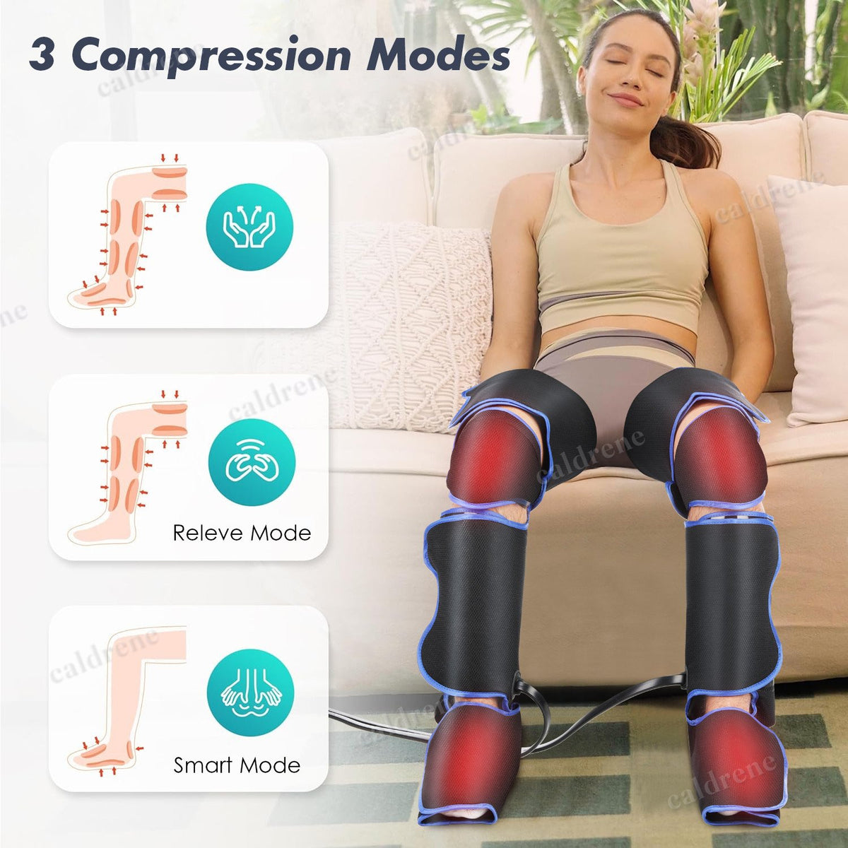 Air Compression Leg Massager with Heat – view 2