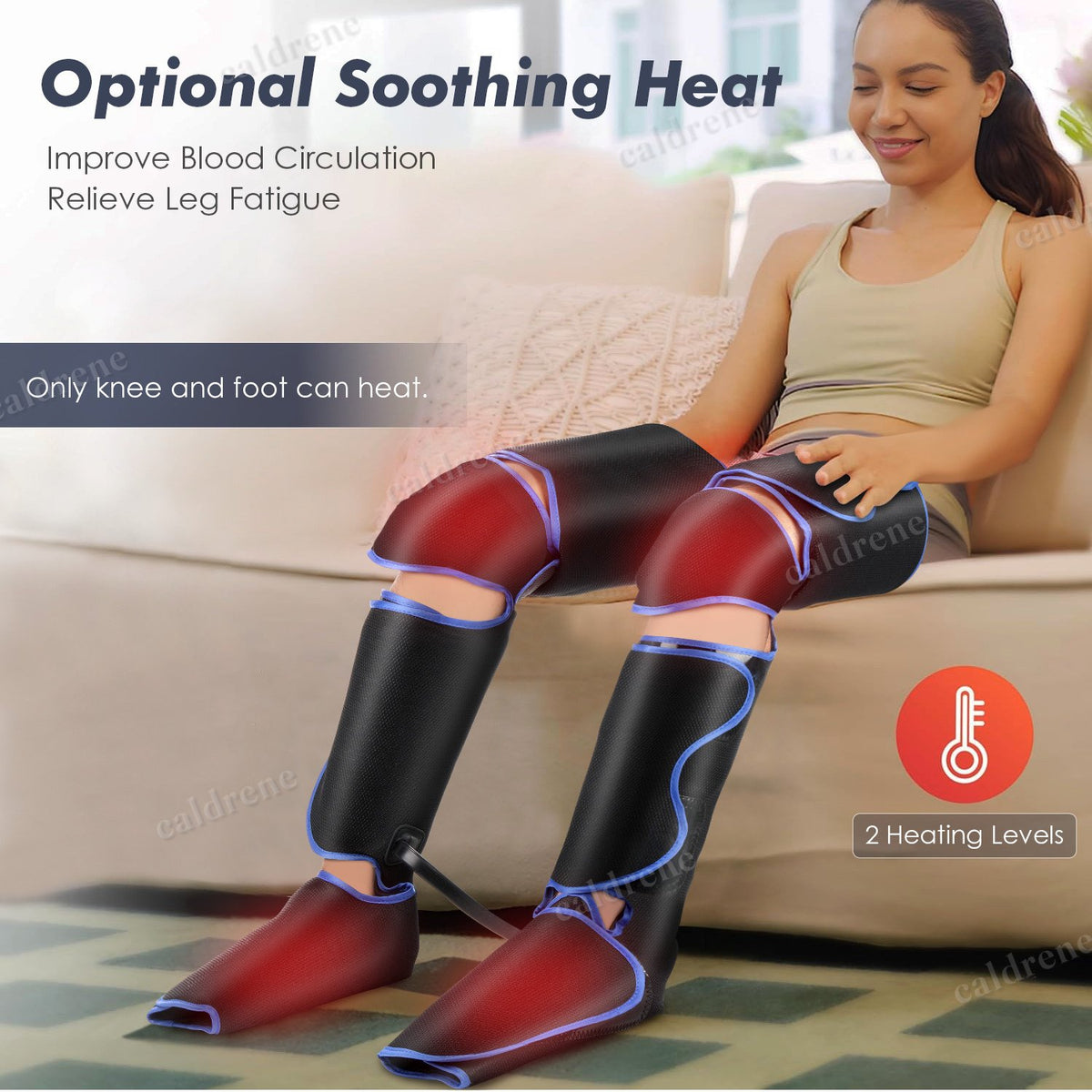Air Compression Leg Massager with Heat – view 3