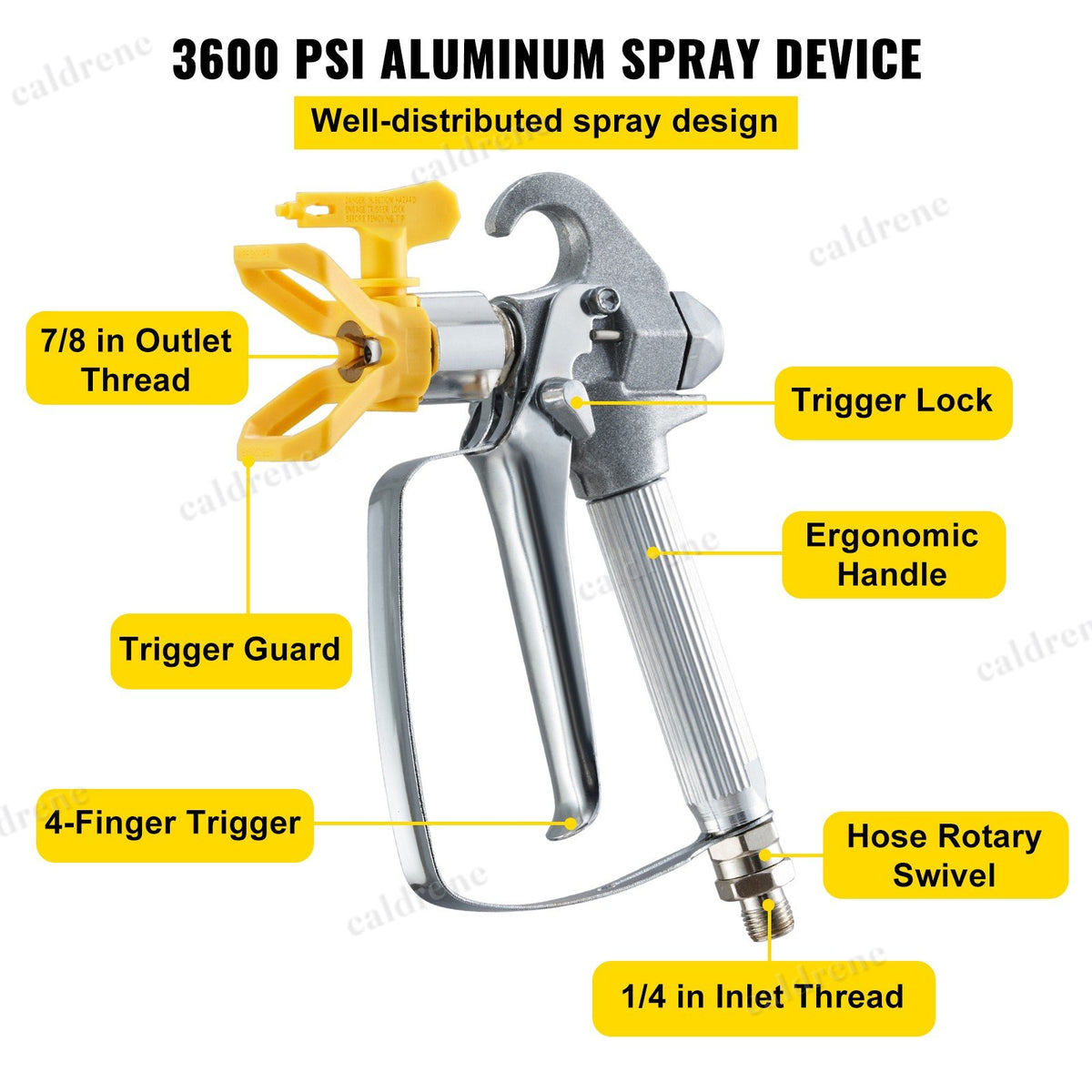 Airless Paint Spray Hose Kit, 50 Ft, 3600 PSI, with 517 Tip – view 3