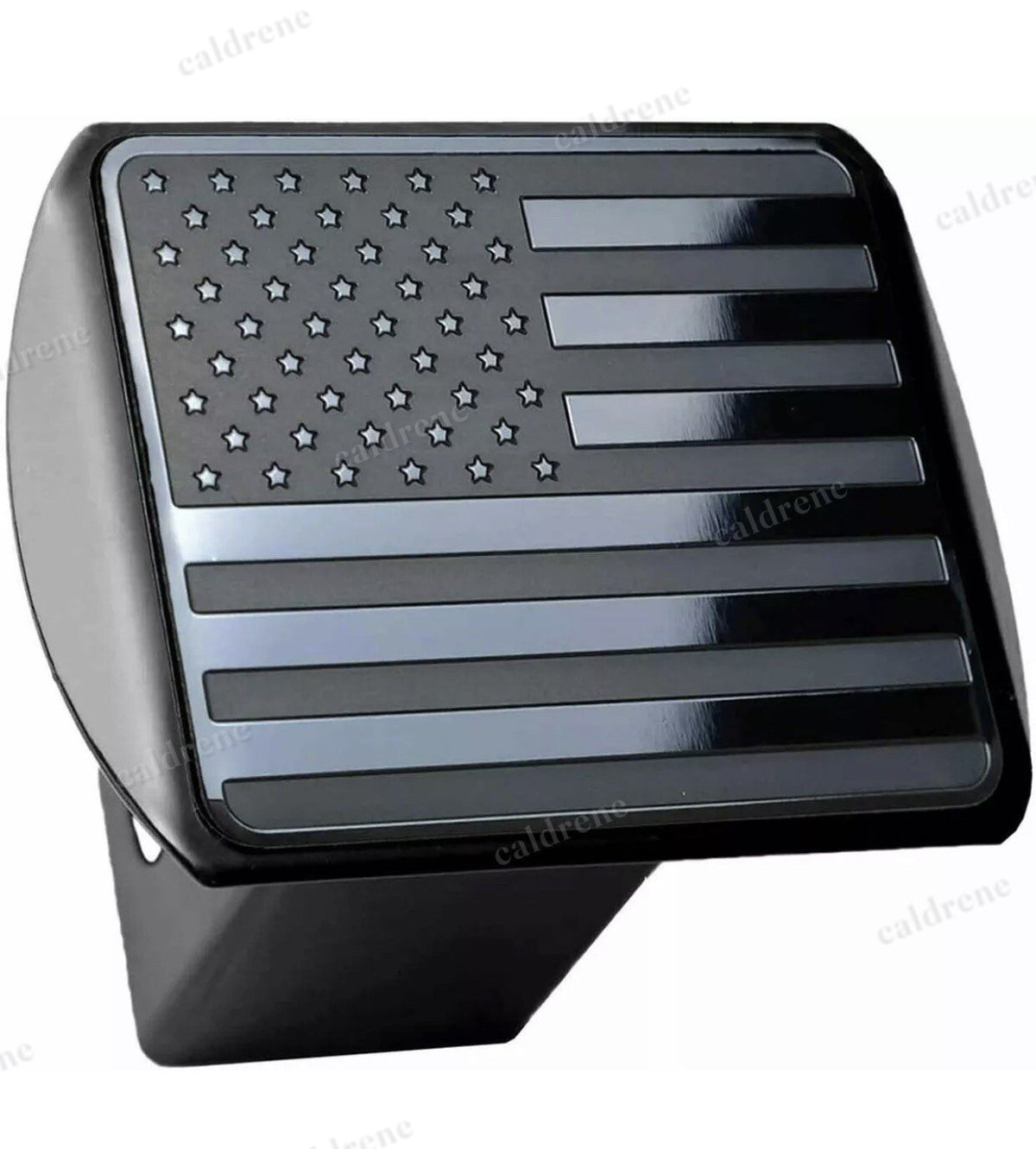 American Flag Black Metal Trailer Hitch Cover, 2 Inch – view 7