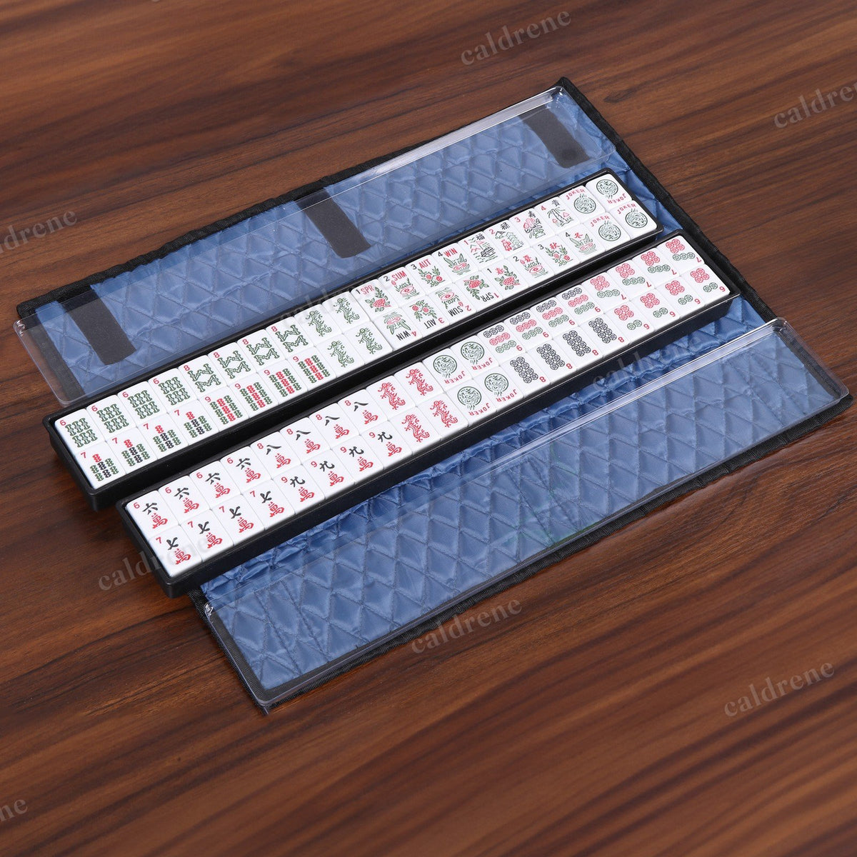 American Mahjong Set 166 White Tiles with 4 Racks and Pushers – view 10
