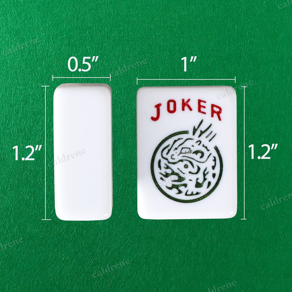 American Mahjong Set 166 White Tiles with 4 Racks and Pushers – view 3