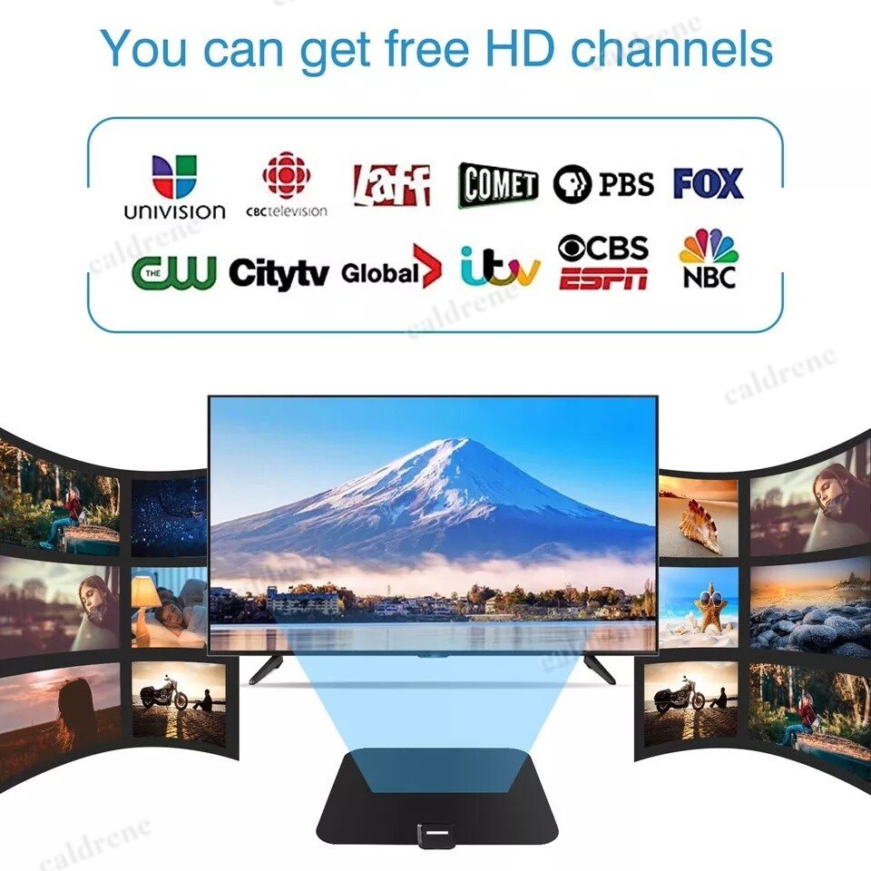 Amplified Indoor Digital HDTV Antenna with Signal Booster – view 3