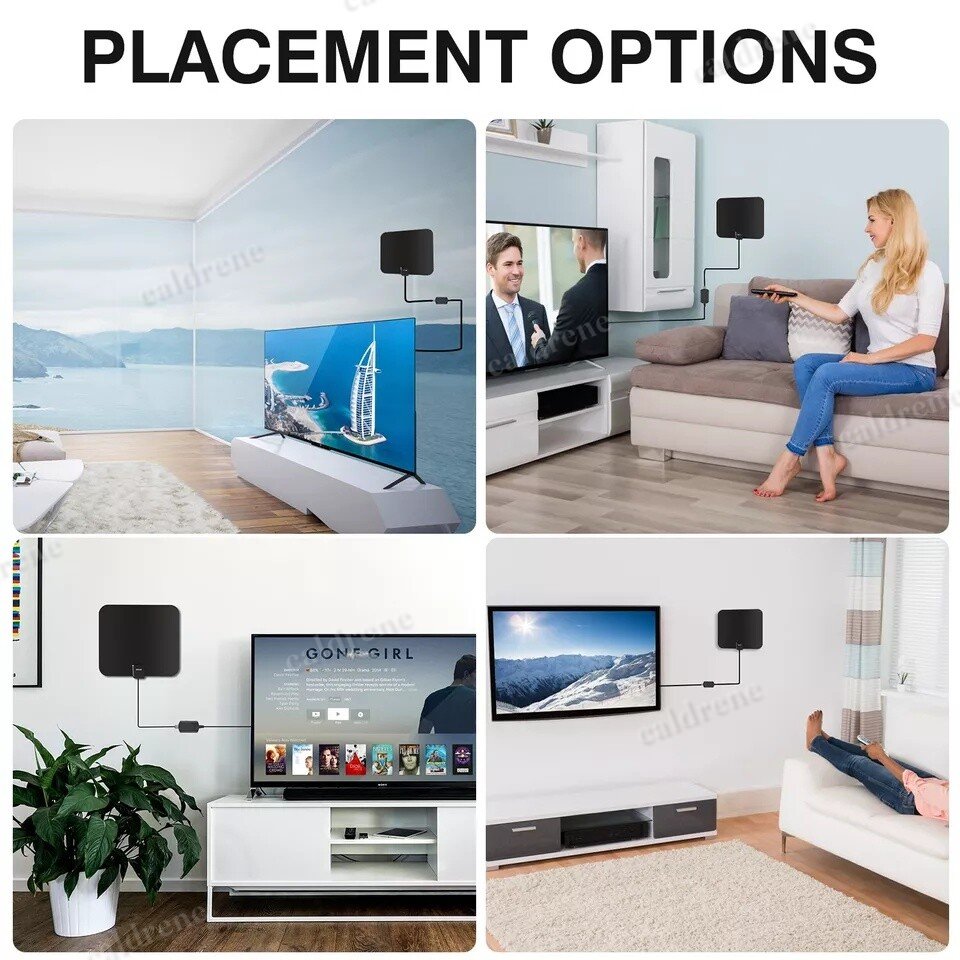 Amplified Indoor Digital HDTV Antenna with Signal Booster – view 6