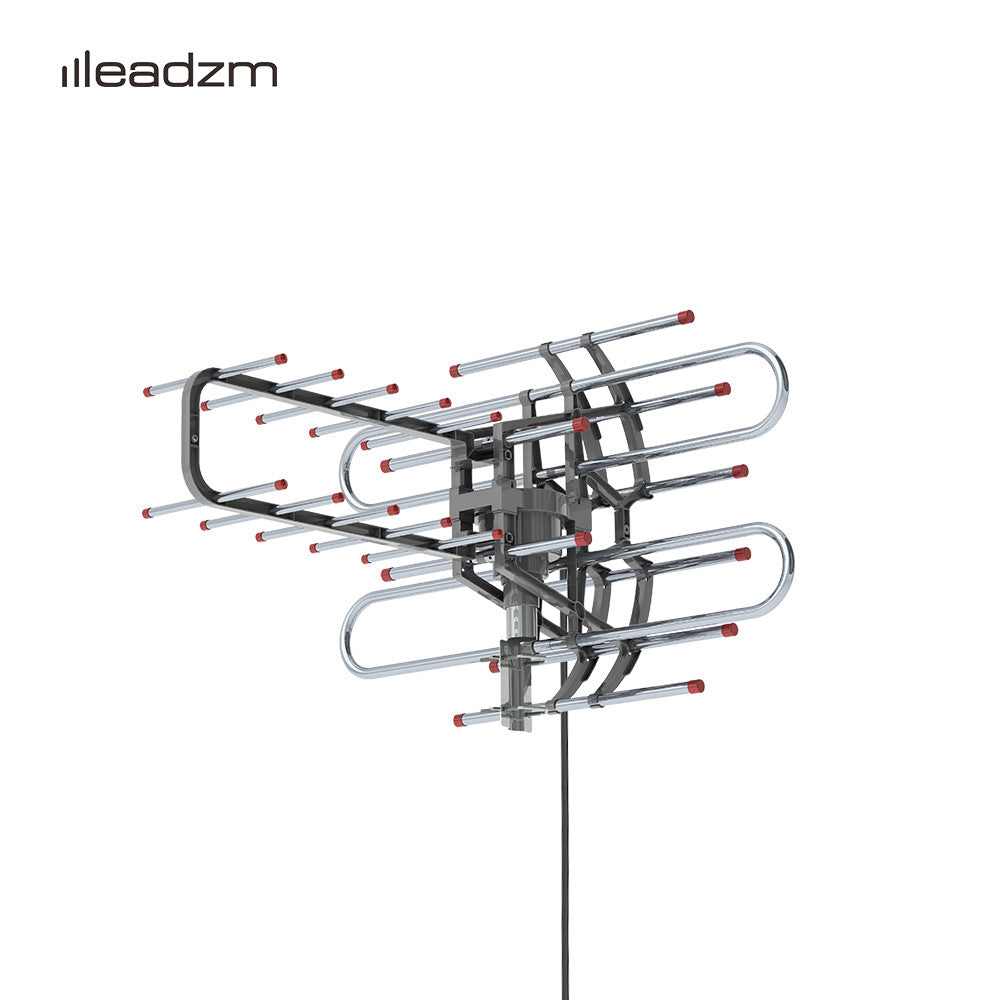 Amplified Outdoor HD TV Antenna with 360° Rotor