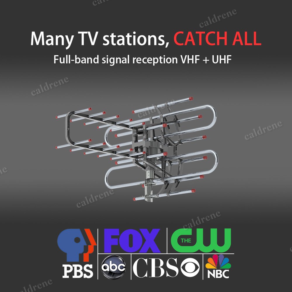 Amplified Outdoor HD TV Antenna with 360° Rotor – view 5