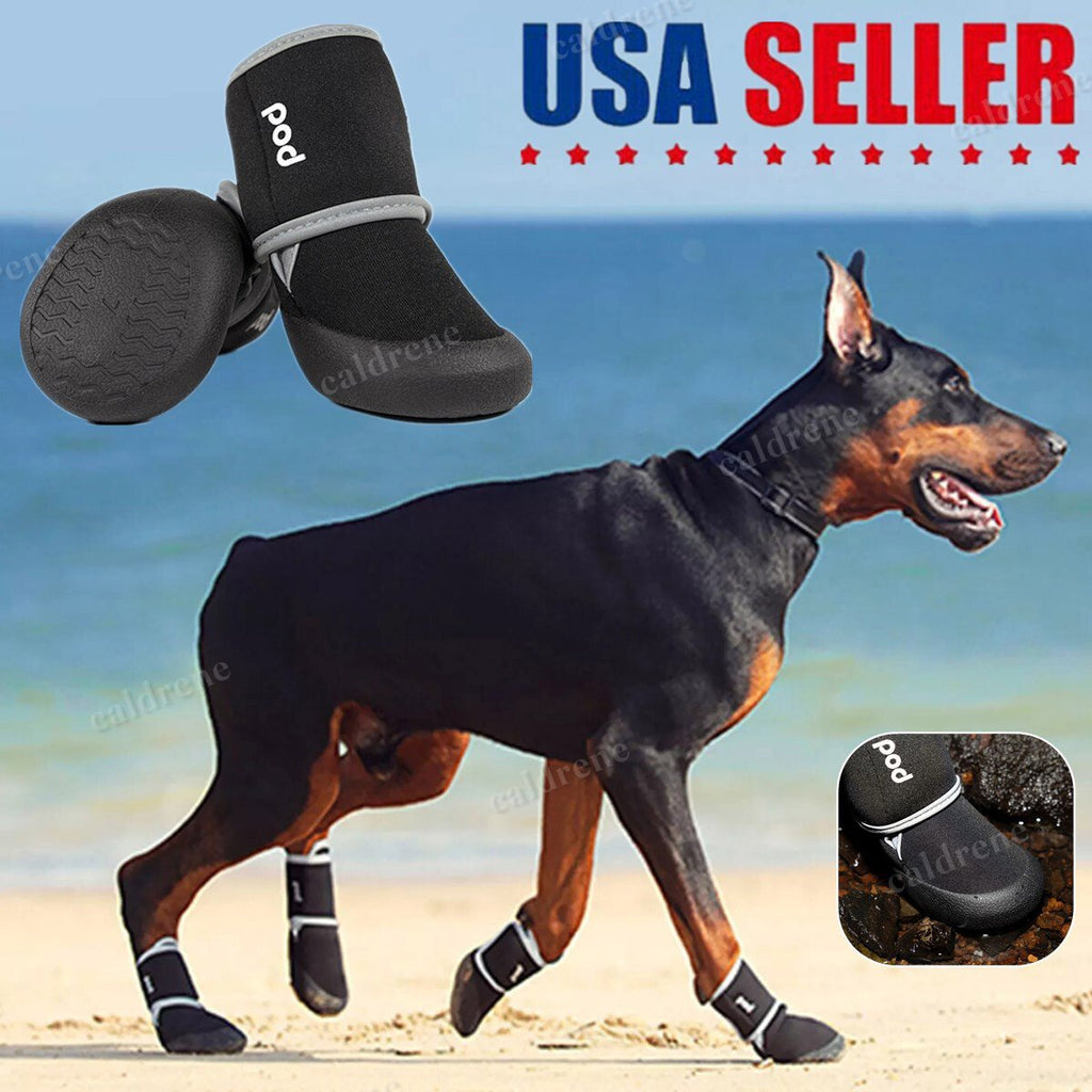 Anti Slip Dog Boots Paw Protectors with Reflective Strip, 4 Pack – view 2