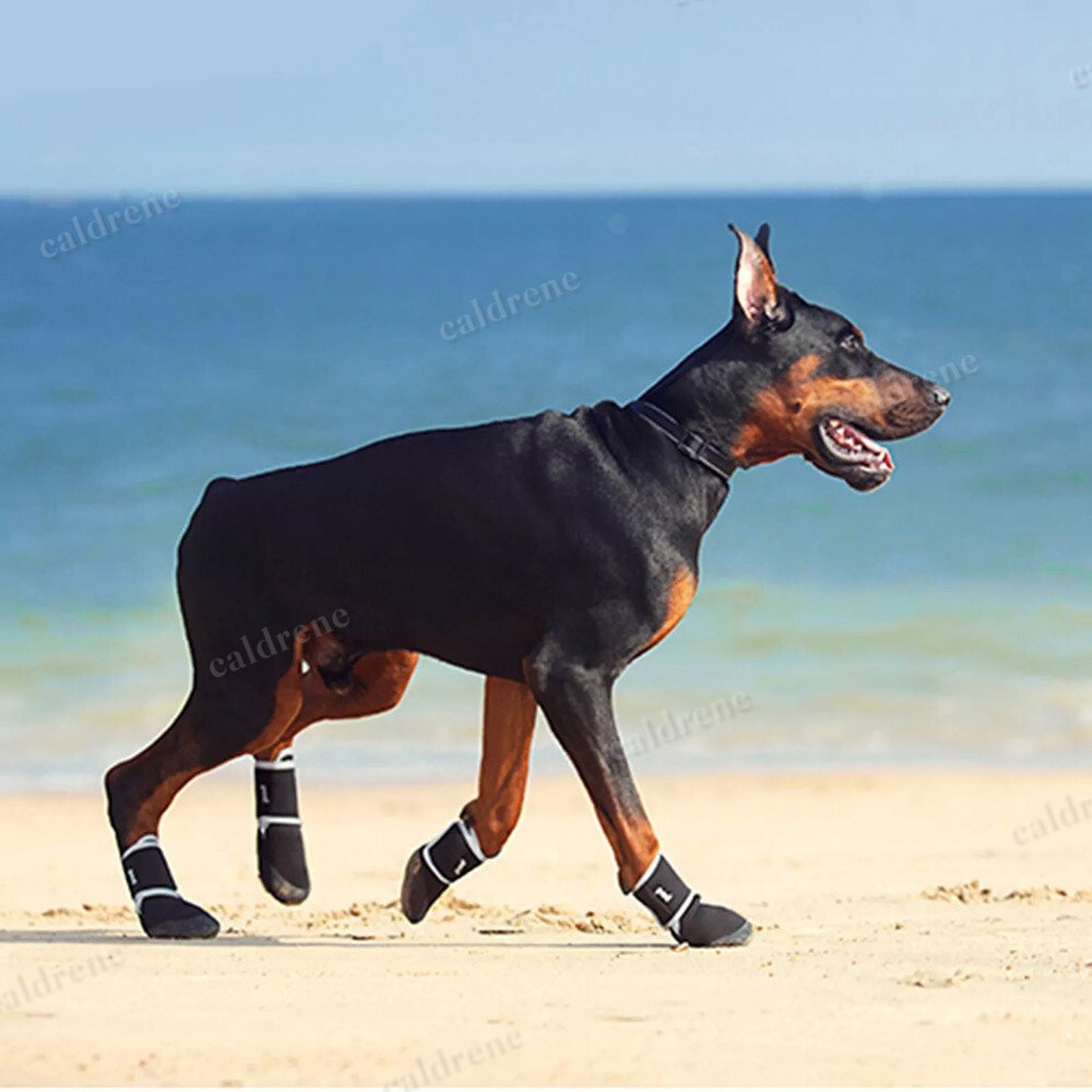 Anti Slip Dog Boots Paw Protectors with Reflective Strip, 4 Pack – view 5