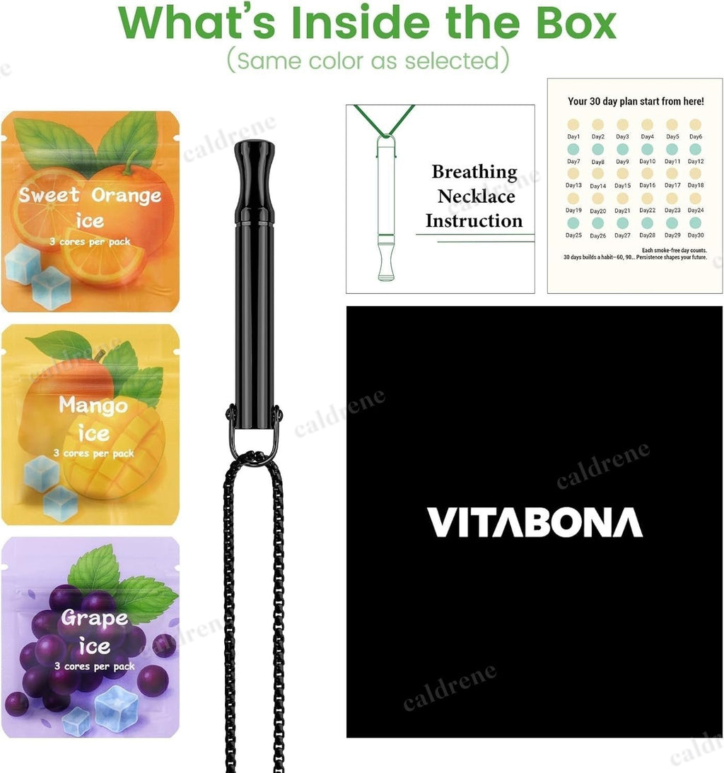 Anxiety Relief Breathing Necklace: Breathe Free Necklace with Resistance, Stress – view 2