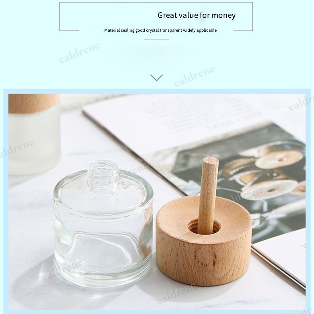Aromatherapy Bottle Reed Diffuser Vase Essential Oil Solid Wood Empty Jar Glass – view 7