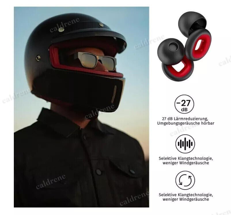 Artevive Moto Earplugs - 27 dB Noise Reduction for Riders – view 3