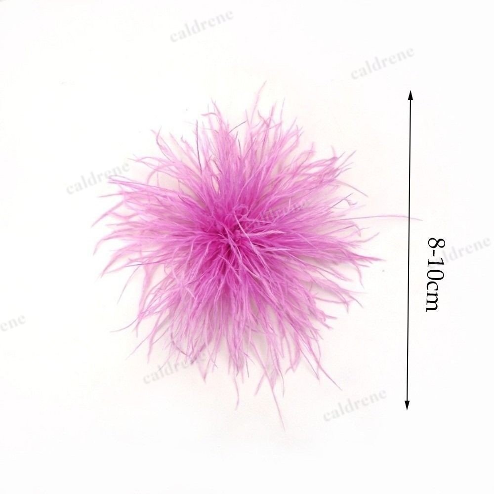 Artificial Feather Ostrich Feather Brooch Feather Brooch Accessories Wedding – view 2
