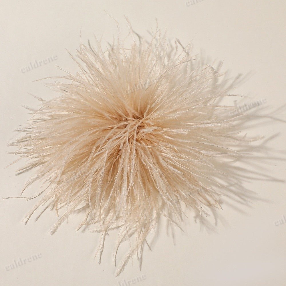 Artificial Feather Ostrich Feather Brooch Feather Brooch Accessories Wedding – view 4