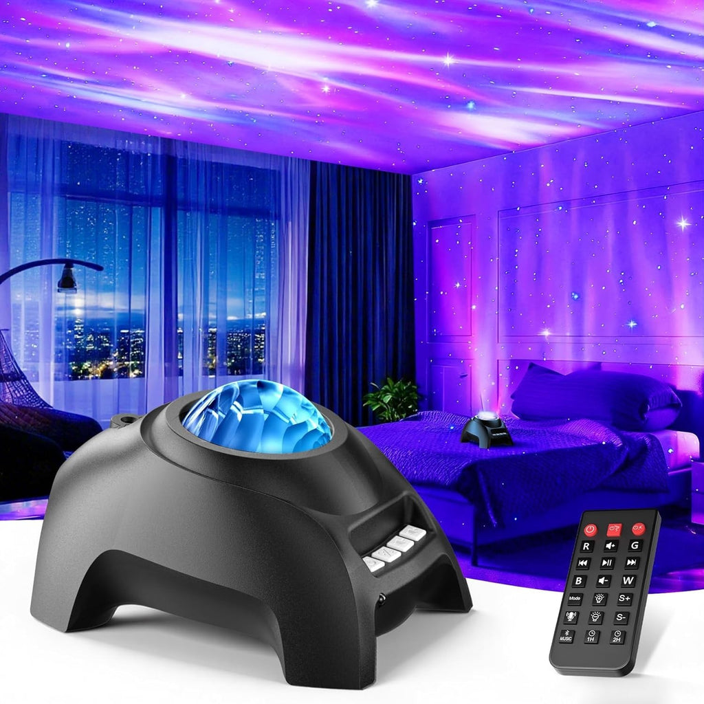 Aurora Star Projector Night Light, 33 Effects – Caldrene