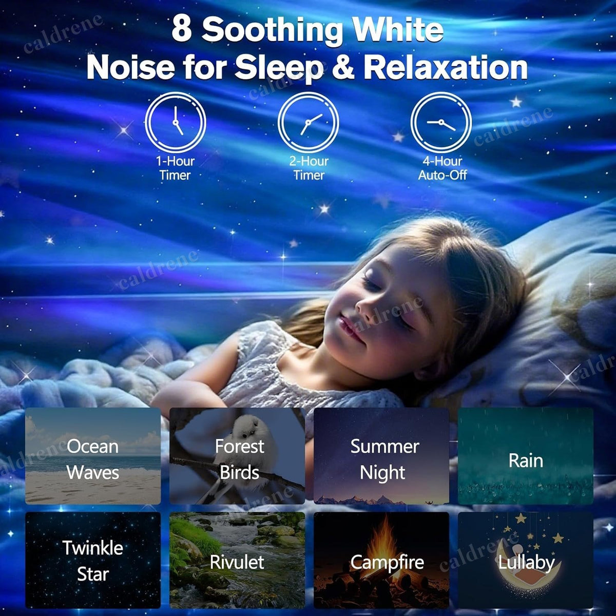 Aurora Star Projector Night Light, 33 Effects – view 4