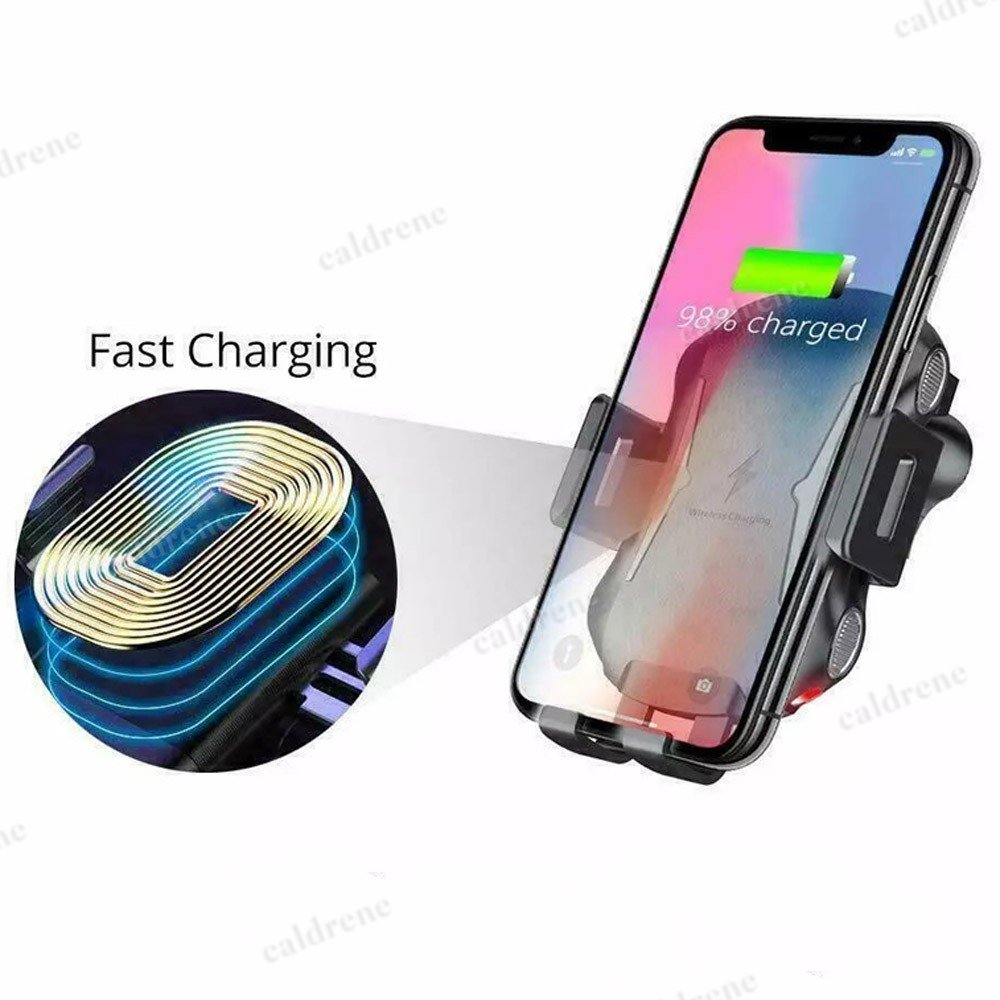 Auto-Clamping Wireless Charging Car Mount – view 2
