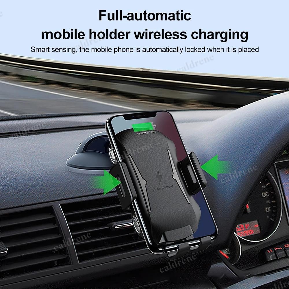 Auto-Clamping Wireless Charging Car Mount – view 3