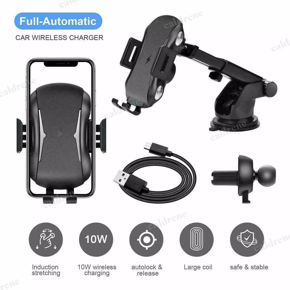 Auto-Clamping Wireless Charging Car Mount – view 9