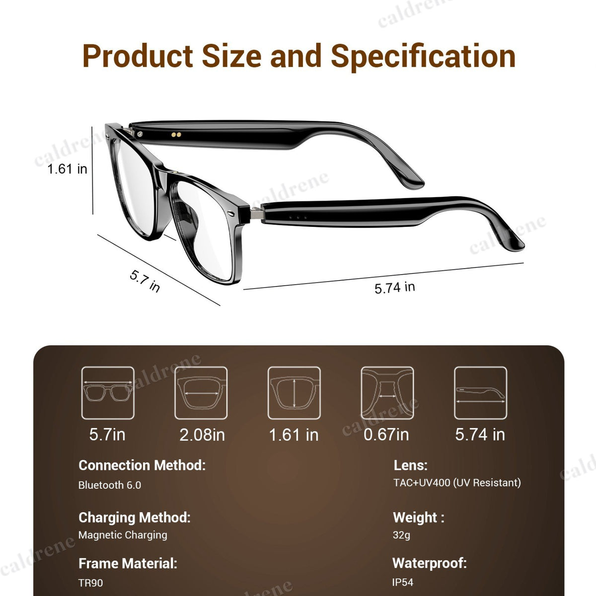 Auto-Tint Bluetooth Smart Glasses – view 2