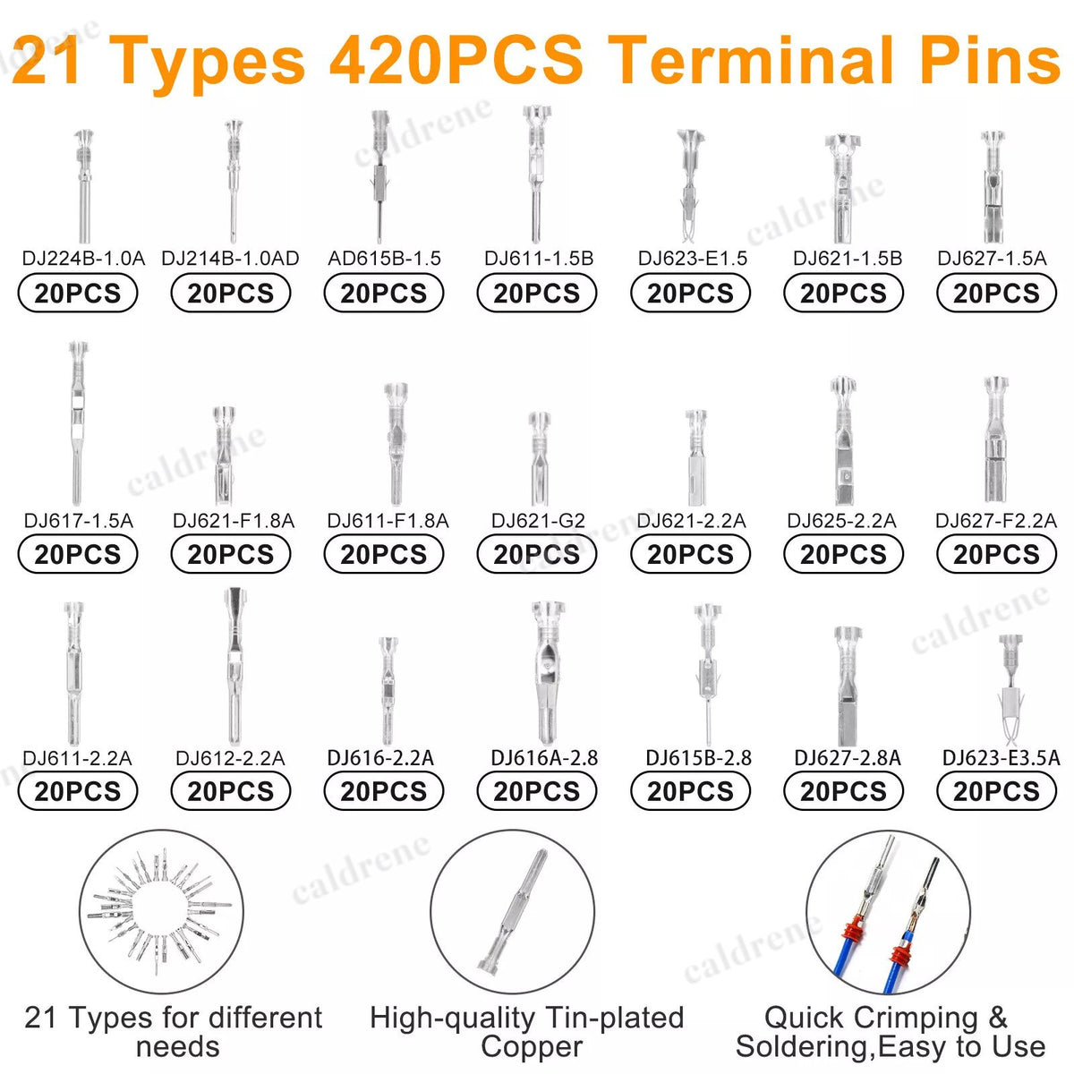 Automotive Electrical Connector Pins Kit 739 Piece with Removal Tool – view 2