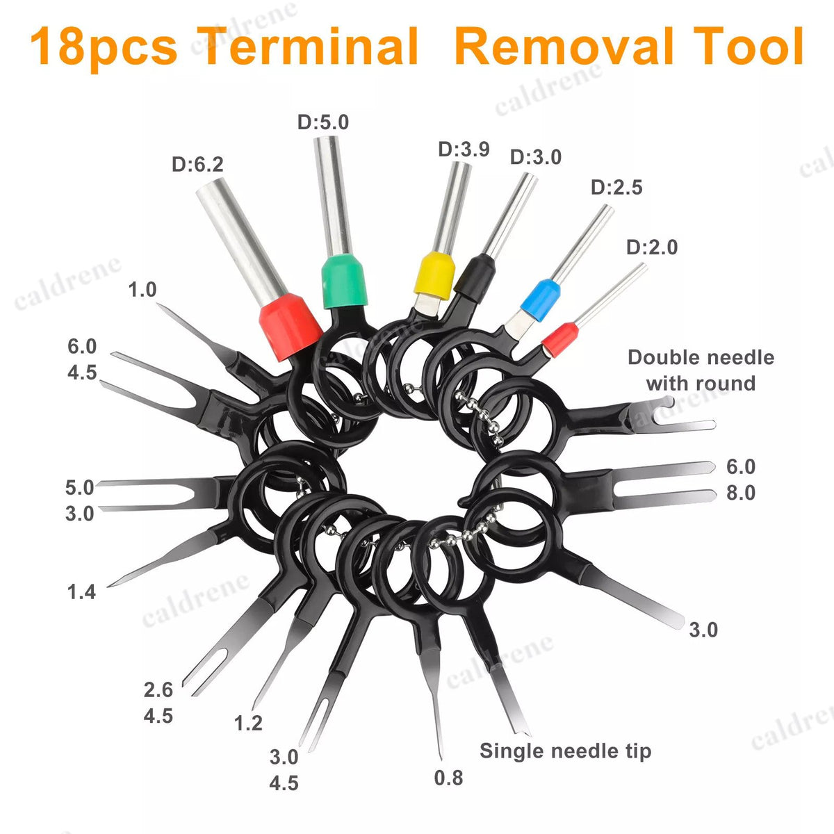 Automotive Electrical Connector Pins Kit 739 Piece with Removal Tool – view 3