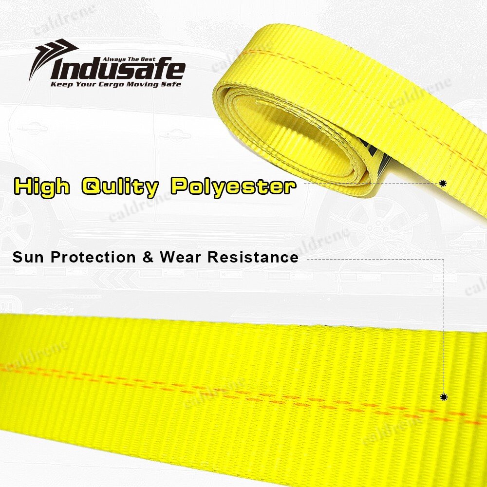 Axle Straps with Ratchet Tie Downs and Snap Hooks, 4 Pack – view 3