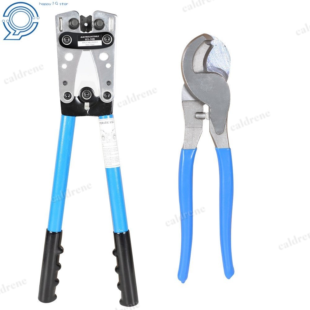 Battery Cable Lug Crimping Tool 10-0 AWG with Wire Cutter – view 3