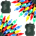 Battery Operated Christmas String Lights 100 LED Multicolor, 2 Pack