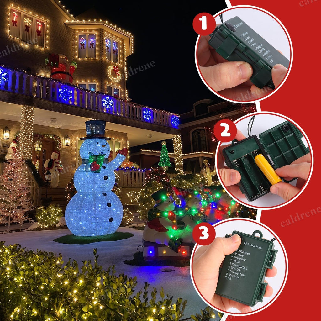 Battery Operated Christmas String Lights 100 LED Multicolor, 2 Pack – view 8