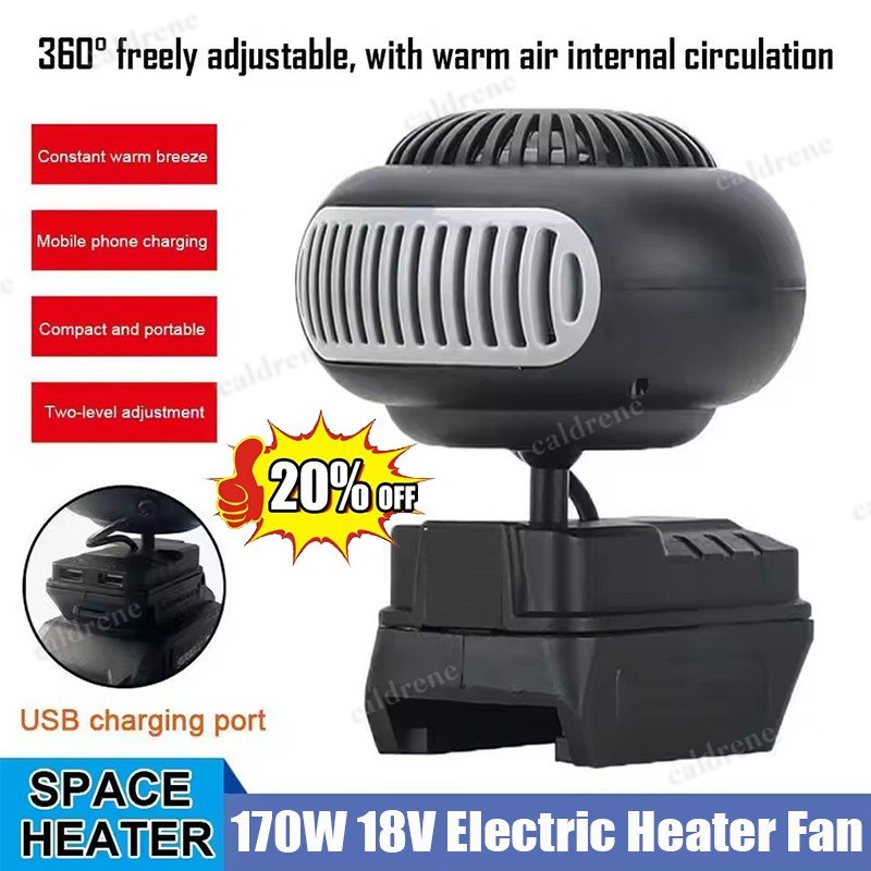 Battery Powered Portable Mini Space Heater 170W – view 4