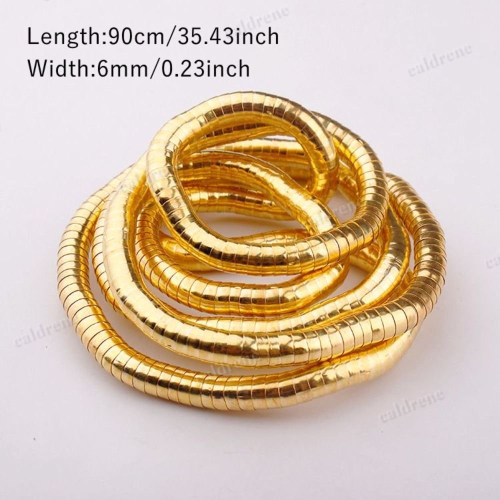 Bendable Snake Choker Necklace in Gold and Silver Options – view 2