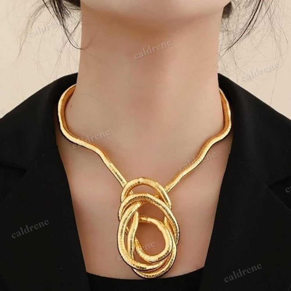 Bendable Snake Choker Necklace in Gold and Silver Options – view 7