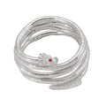Bendable Snake Choker Necklace in Gold and Silver Options – Silver Dragon