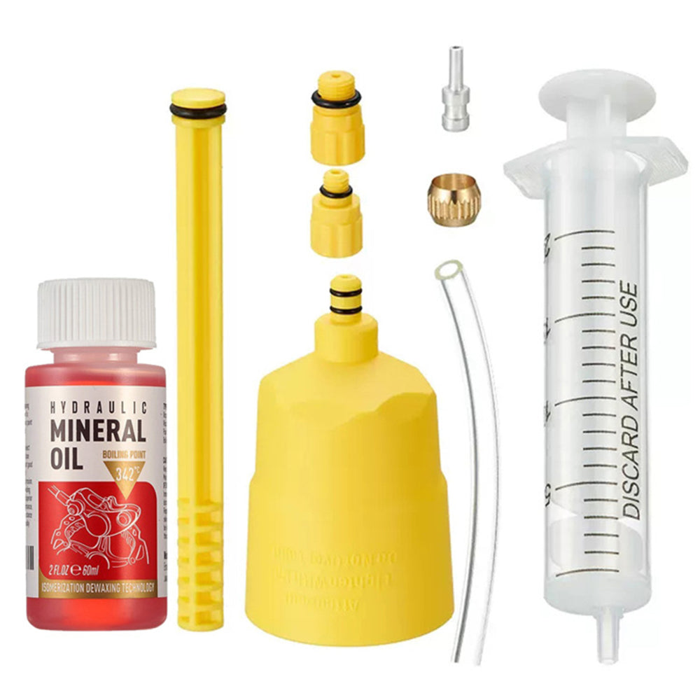 Bicycle Hydraulic Oil Disc Brake Bleed Kit for Shimano, Tektro, Magura, Sram – 1 Set Oil Bleed Kit+1 Bottle Oil
