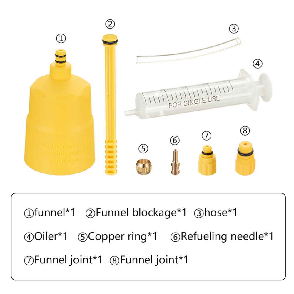 Bicycle Hydraulic Oil Disc Brake Bleed Kit for Shimano, Tektro, Magura, Sram – 1 Set Oil Bleed Kit