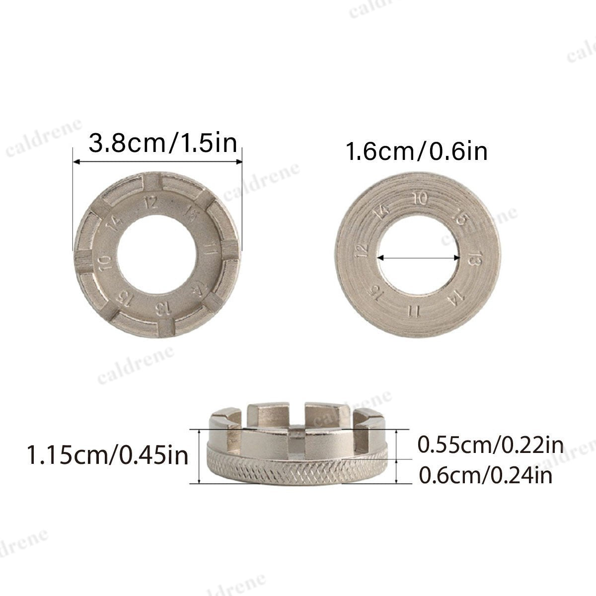 Bicycle Spoke Wrench Tool for Wheel Repair and Adjustment – view 2
