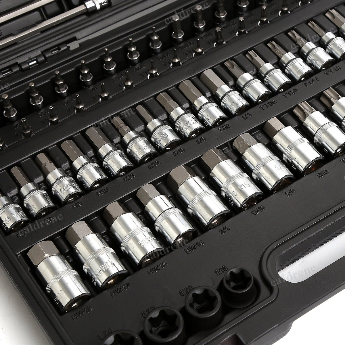 Bit Socket Set 1/4 3/8 1/2 Drive, SAE Metric Torx Hex, 107 Piece – view 3