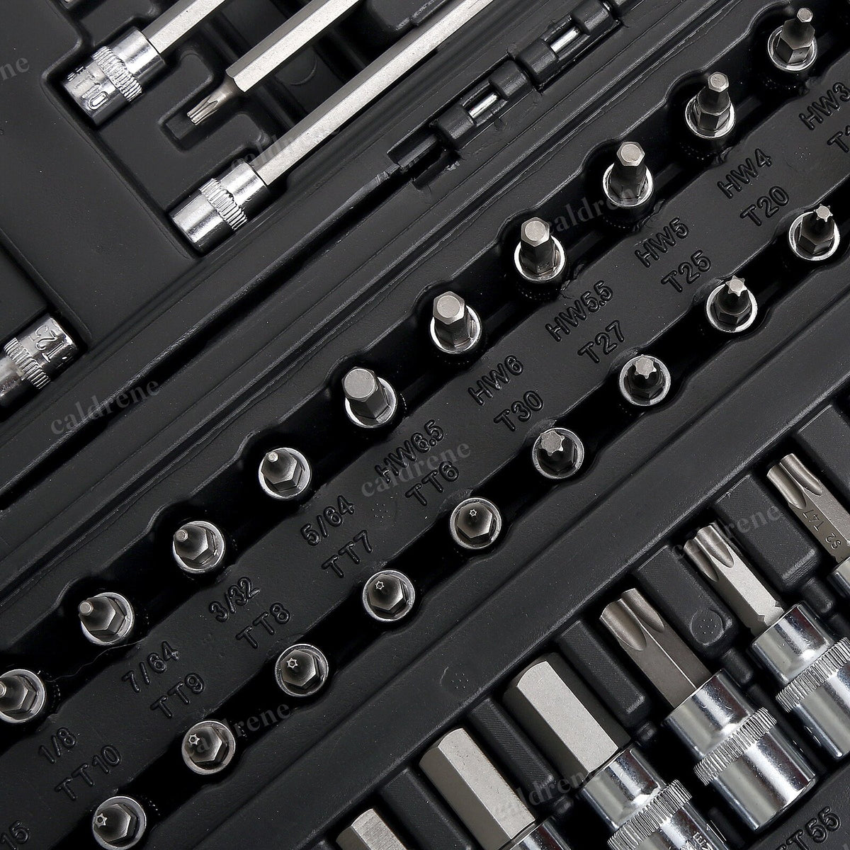 Bit Socket Set 1/4 3/8 1/2 Drive, SAE Metric Torx Hex, 107 Piece – view 5
