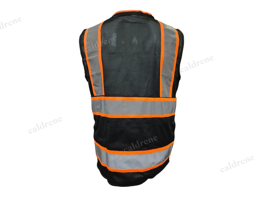 Black Hi-Vis Safety Vest with Tablet Pocket – view 3