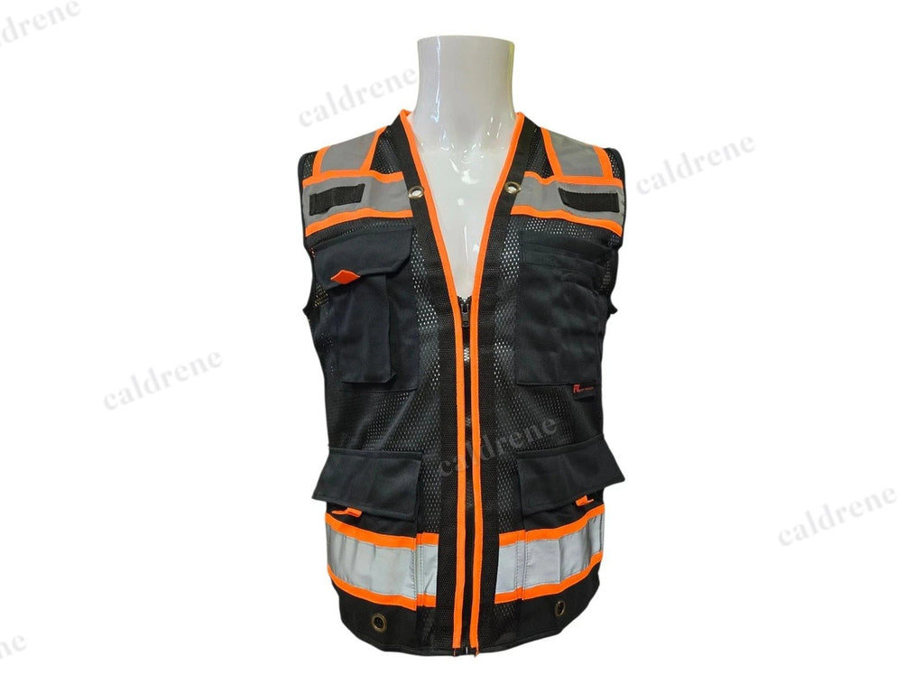 Black Hi-Vis Safety Vest with Tablet Pocket – view 6