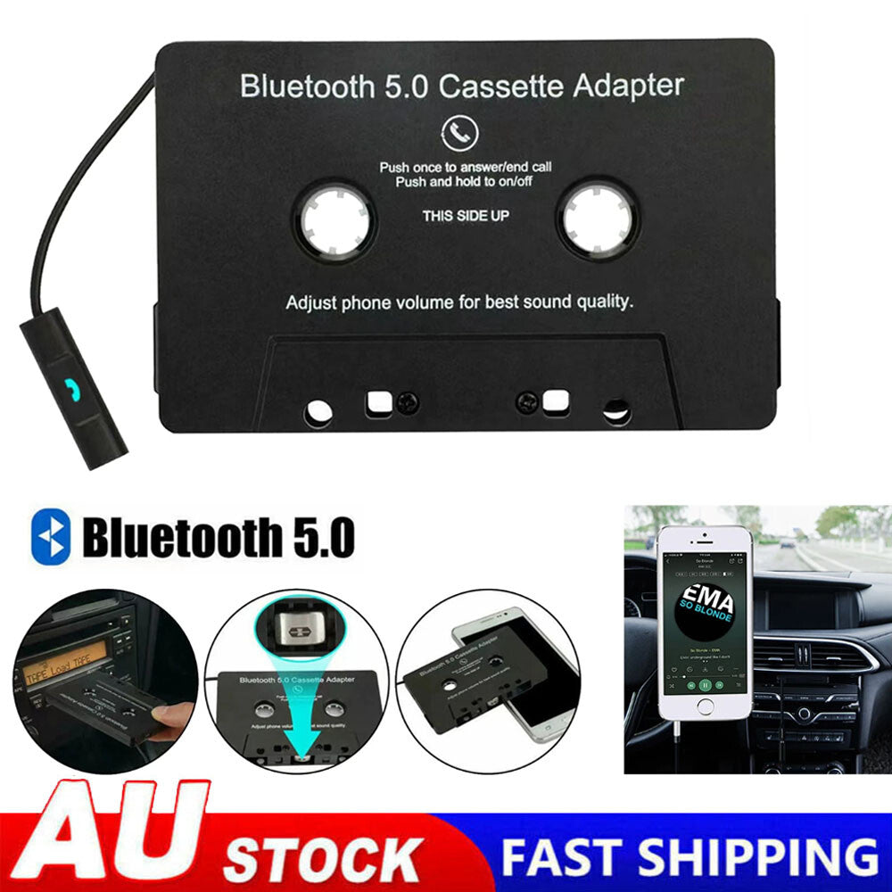 Bluetooth 5.0 Cassette Tape Adapter for Car Audio