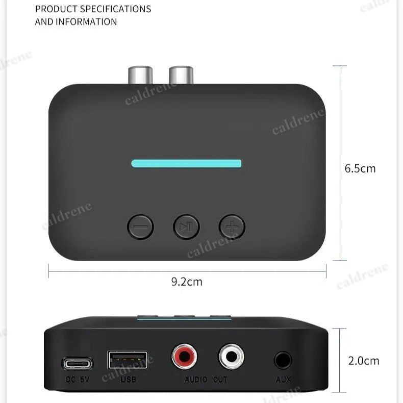Bluetooth 5.3 Audio Receiver with RCA AUX USB Adapter – view 7