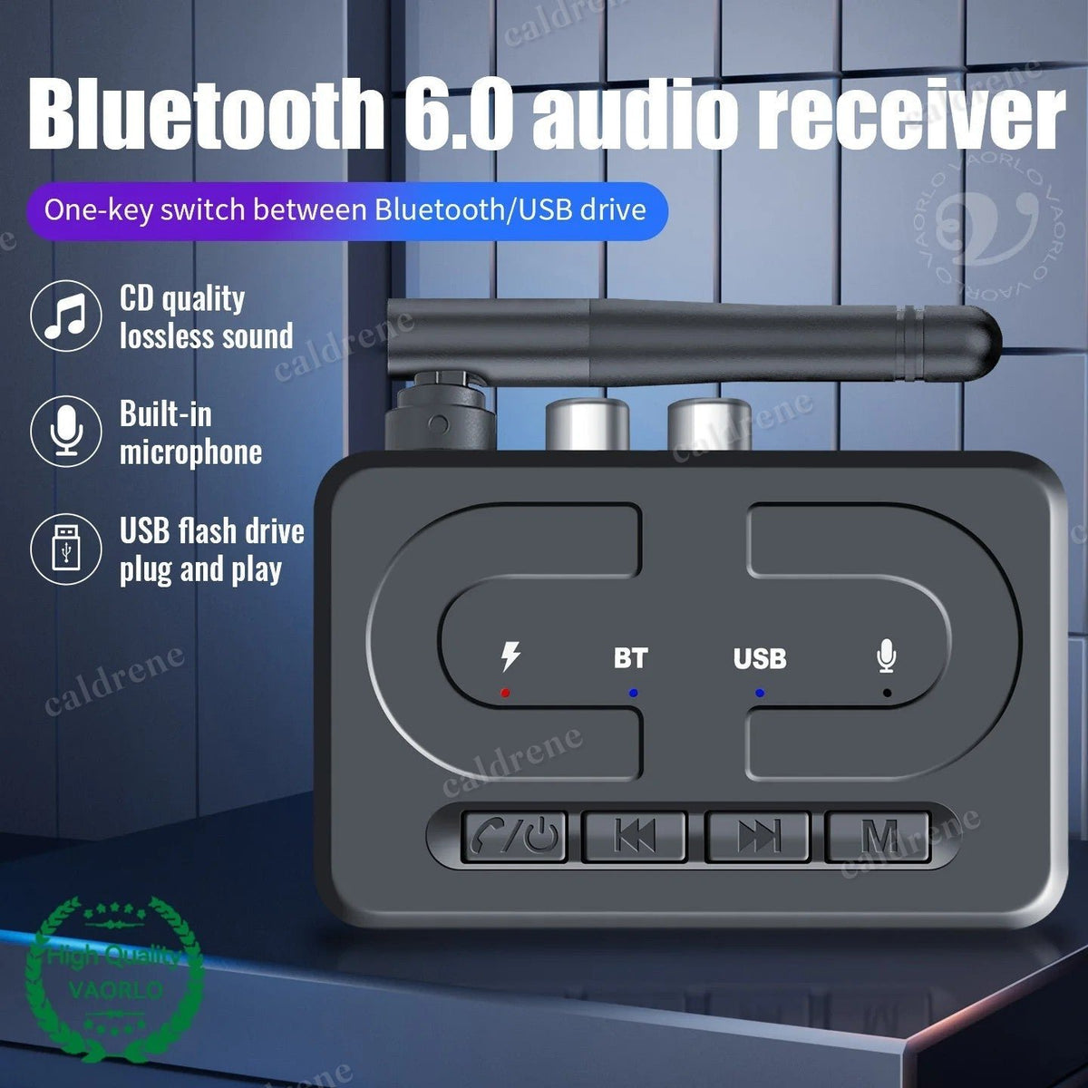 Bluetooth 6.0 Audio Receiver Adapter for Wireless HiFi Sound – view 3