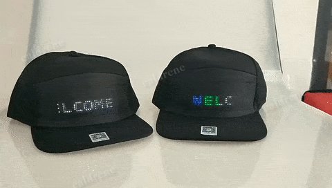 Bluetooth LED Cap with Detachable Screen – view 2