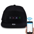 Bluetooth LED Cap with Detachable Screen – Black