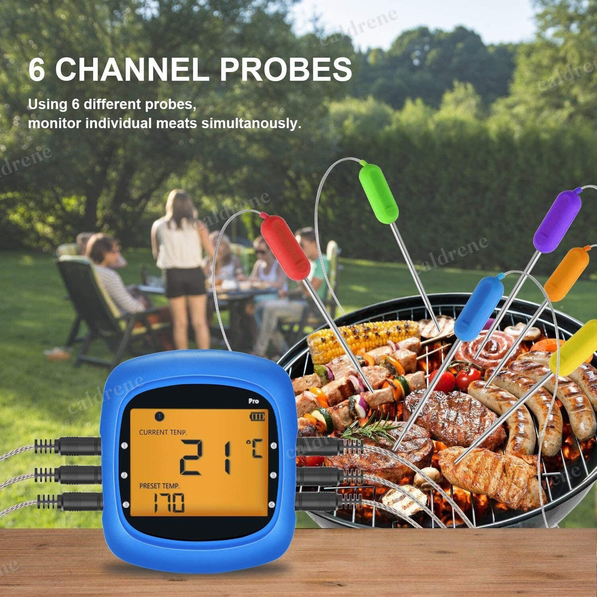 Bluetooth Meat Thermometer with 6 Probes – view 5