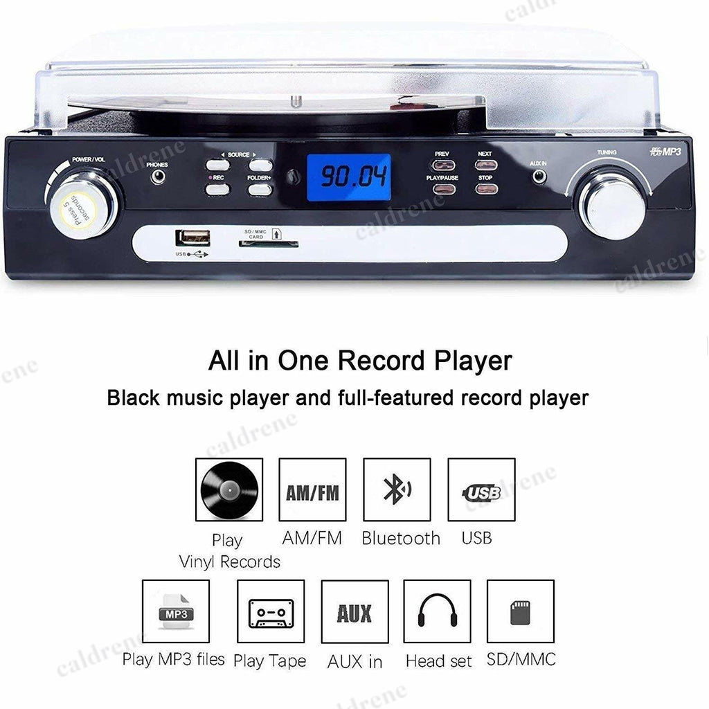 Bluetooth Record Player with Stereo Speakers – view 3