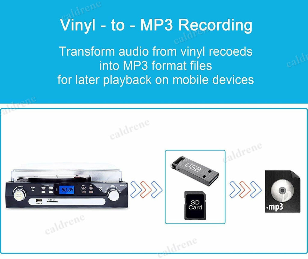 Bluetooth Record Player with Stereo Speakers – view 7